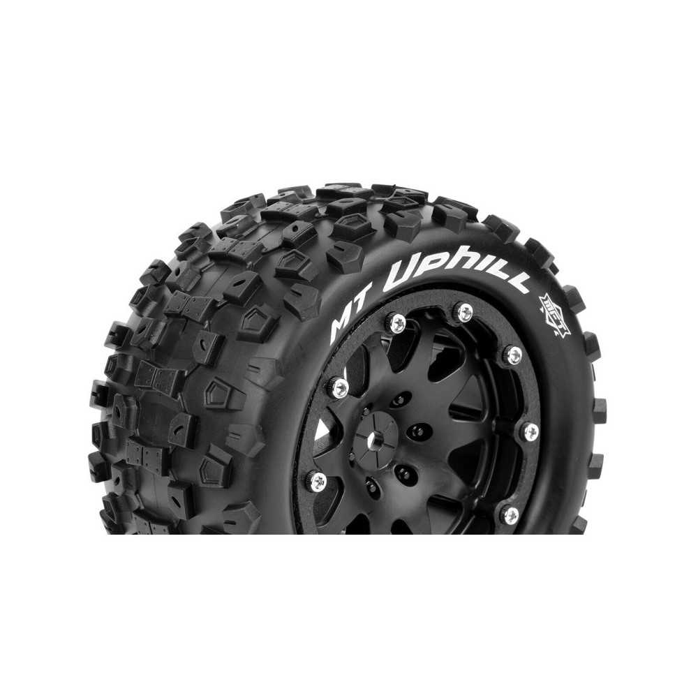 Louise RC MFT MT-UPHILL 1-10 Monster Truck Tire Set Mounted Sport Black 2.8 Bead-Lock Wheels 1/2 LR-T3309SBM Louise RC MFT MT-UPHILL 1-10 Monster Truck Tire Set Mounted Sport Black 2.8 Bead-Lock Wheels 1/2 LR-T3309SBM
