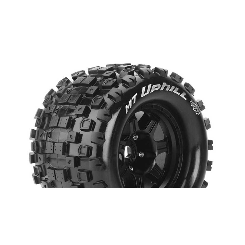 Louise RC MFT MT-UPHILL 1-8 Monster Truck Tire Set Mounted Sport Black 3.8 Bead Style Wheels 1/2 LR-T3322BH Louise RC MFT MT-UPHILL 1-8 Monster Truck Tire Set Mounted Sport Black 3.8 Bead Style Wheels 1/2 LR-T3322BH
