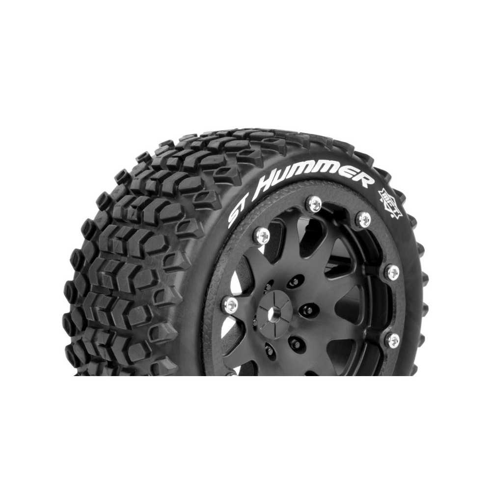 Louise RC MFT ST-HUMMER 1-10 Monster Truck Tire Set Mounted Sport Black 2.8 Bead-Lock Wheels 1/2 LR-T3314SBM Louise RC MFT ST-HUMMER 1-10 Monster Truck Tire Set Mounted Sport Black 2.8 Bead-Lock Wheels 1/2 LR-T3314SBM
