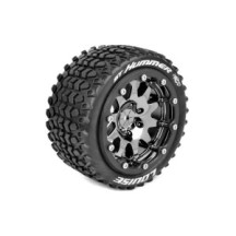 Ruedas montadas MFT ST-HUMMER 1/10 cromo negro Louise RC LR-T3314SBC