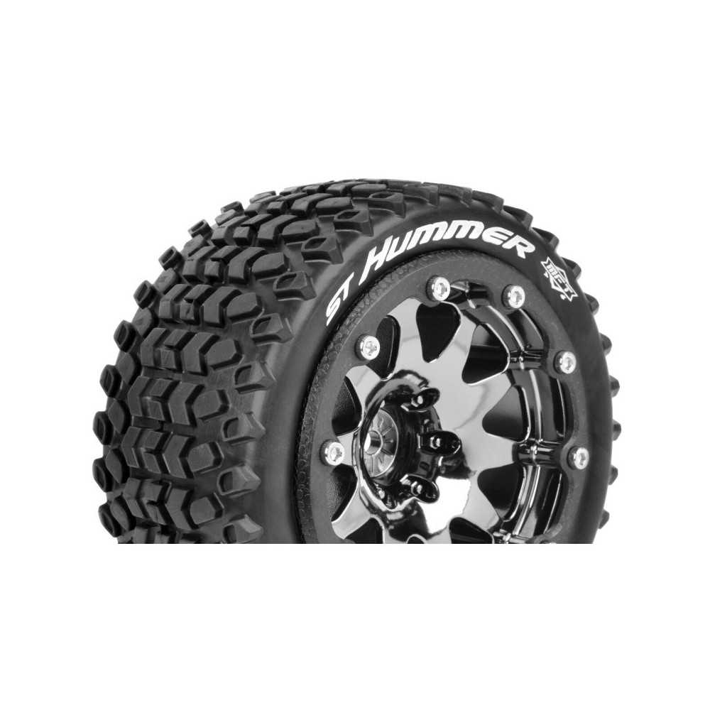 Louise RC MFT ST-HUMMER 1-10 Monster Truck Tire Set Mounted Sport Black Chrome 2.8 Bead-Lock Wheels LR-T3314SBCH Louise RC MFT ST-HUMMER 1-10 Monster Truck Tire Set Mounted Sport Black Chrome 2.8 Bead-Lock Wheels LR-T3314SBCH