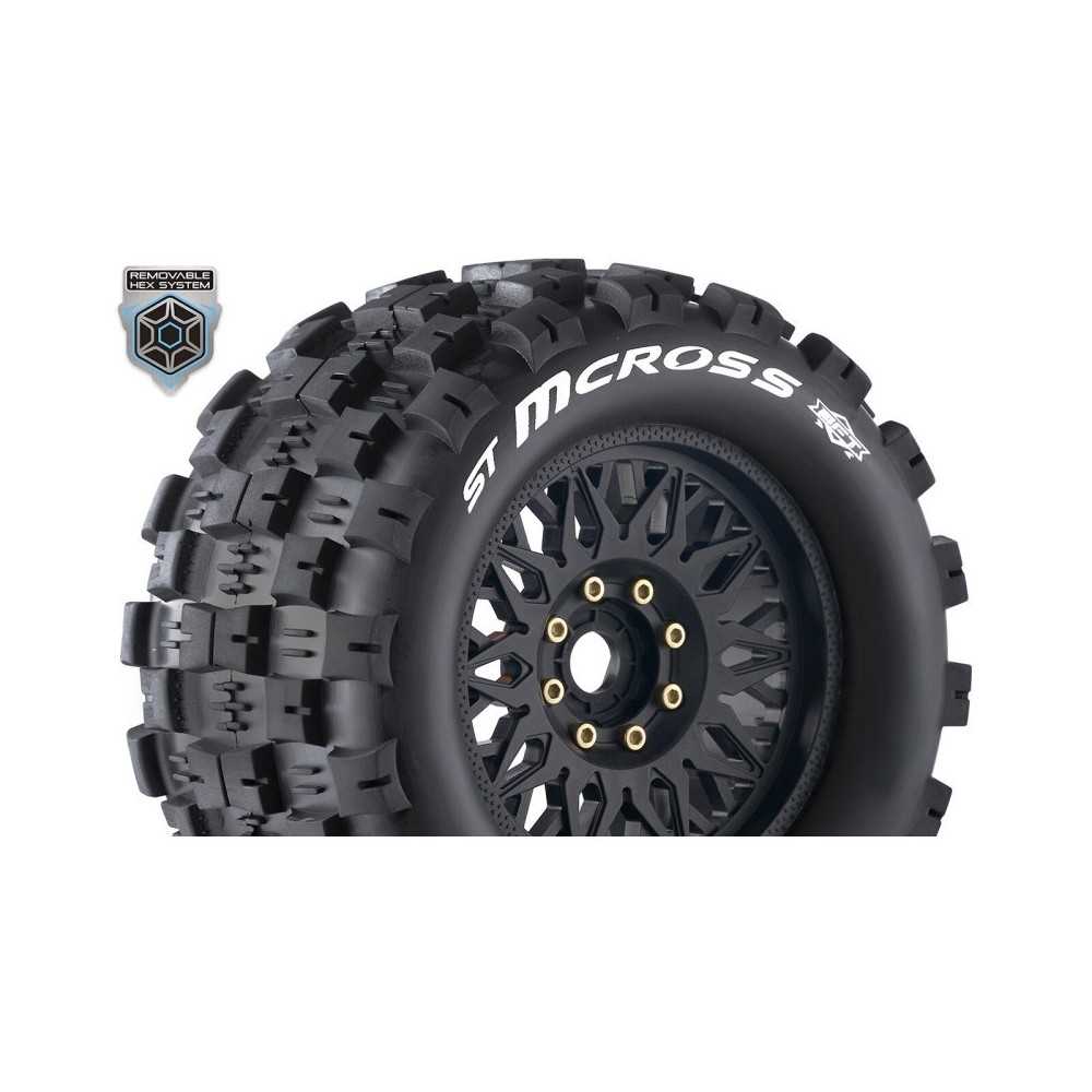 Louise RC MFT ST-MCROSS 1-8 Stadium Truck Tire Set Mounted Sport Black Wheels LR-T3327X Louise RC MFT ST-MCROSS 1-8 Stadium Truck Tire Set Mounted Sport Black Wheels LR-T3327X