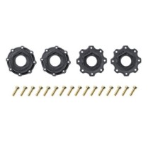 Louise RC MFT ST-MCROSS 1-8 Stadium Truck Tire Set Mounted Sport Black Wheels LR-T3327X