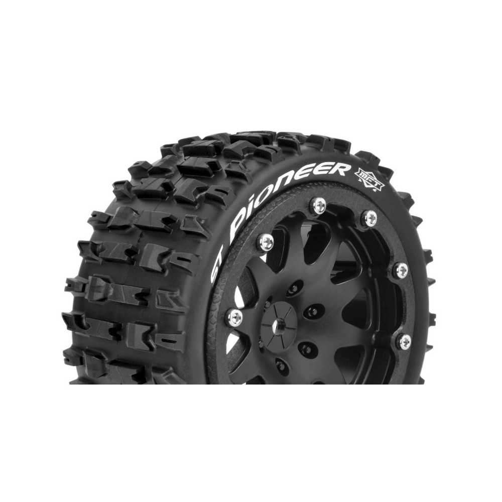 Louise RC MFT ST-PIONEER 1-10 Monster Truck Tire Set Mounted Sport Black 2.8 Bead-Lock Wheels 1/2 LR-T3312SBM Louise RC MFT ST-PIONEER 1-10 Monster Truck Tire Set Mounted Sport Black 2.8 Bead-Lock Wheels 1/2 LR-T3312SBM