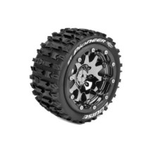 Ruedas ST-PIONEER monster 1/10 cromo negro LR-T3312SBC