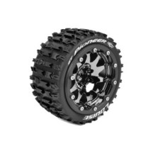 Ruedas ST-PIONEER monster 1/10 cromo negro LR-T3312SBCH