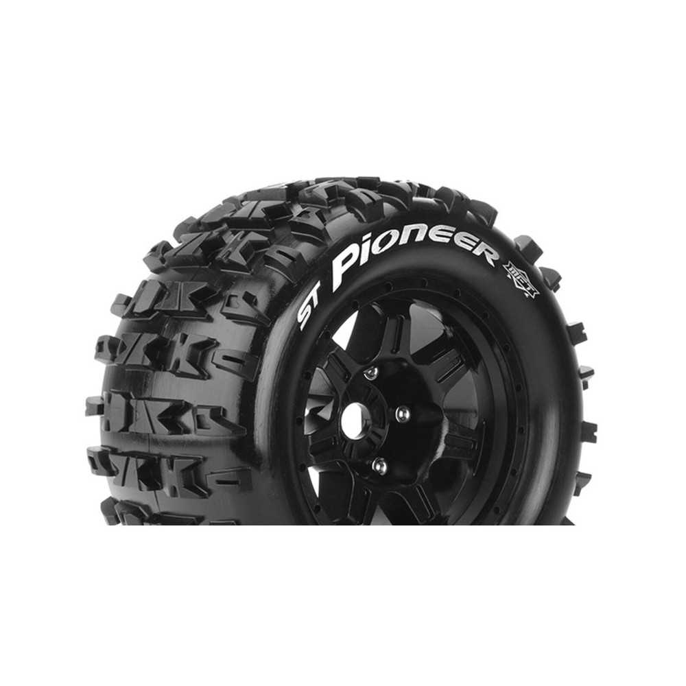 Louise RC MFT ST-PIONEER 1-8 Stadium Truck Tire Set Mounted Sport Black 3.8 Bead Style Wheels 1/2 LR-T3325BH Louise RC MFT ST-PIONEER 1-8 Stadium Truck Tire Set Mounted Sport Black 3.8 Bead Style Wheels 1/2 LR-T3325BH