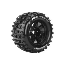 Ruedas ST-PIONEER stadium 1/8 negras Louise RC LR-T3325BH