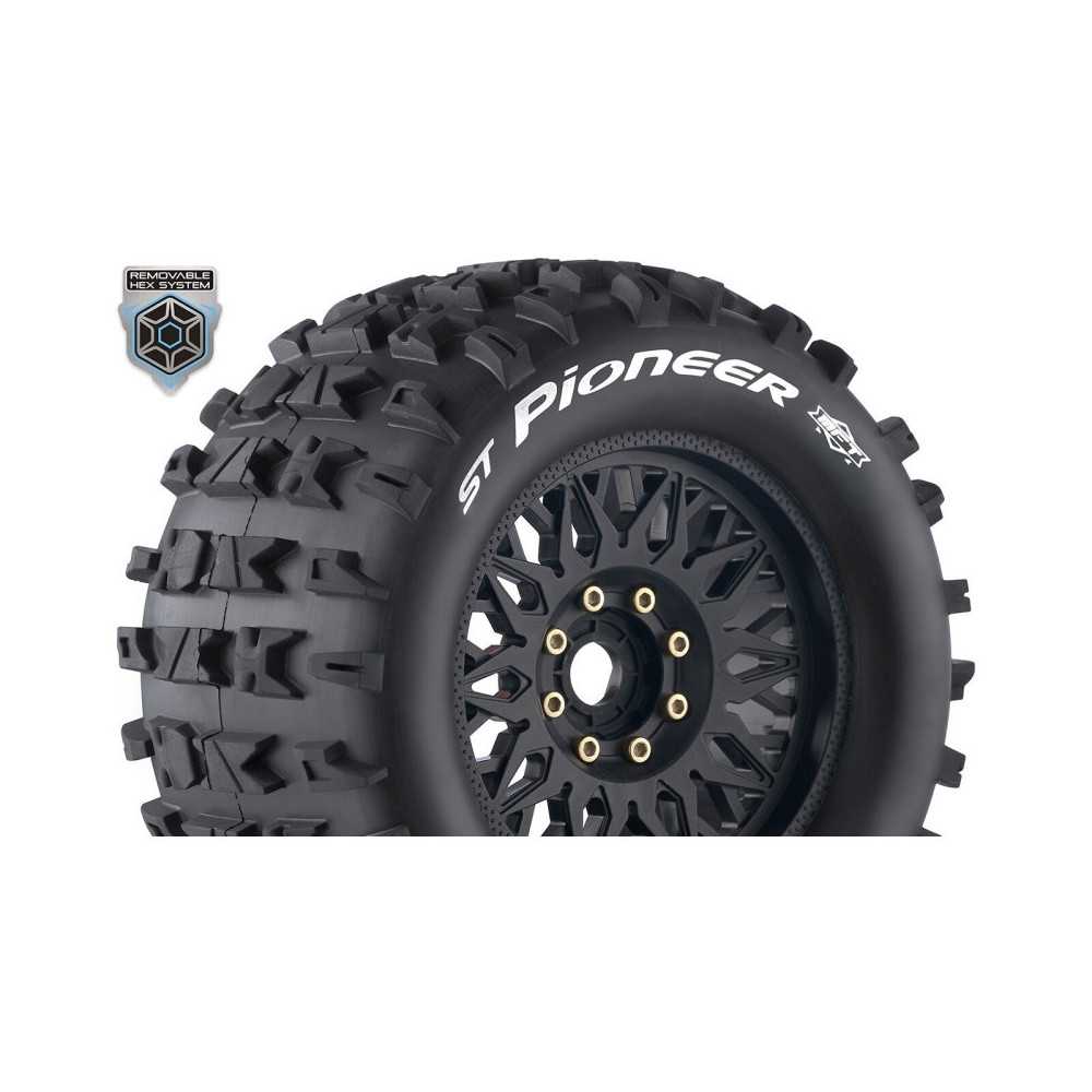 Louise RC MFT ST-PIONEER 1-8 Stadium Truck Tire Set Mounted Sport Black Wheels LR-T3325X Louise RC MFT ST-PIONEER 1-8 Stadium Truck Tire Set Mounted Sport Black Wheels LR-T3325X