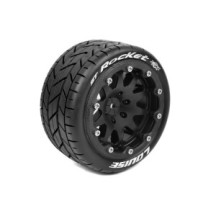 Ruedas ST-ROCKET monster 1/10 negras Louise RC LR-T3311SB