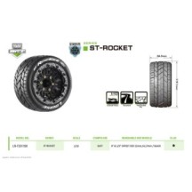 Louise RC MFT ST-ROCKET 1-10 Stadium Truck Tire Set Mounted Sport LR-T3311SX