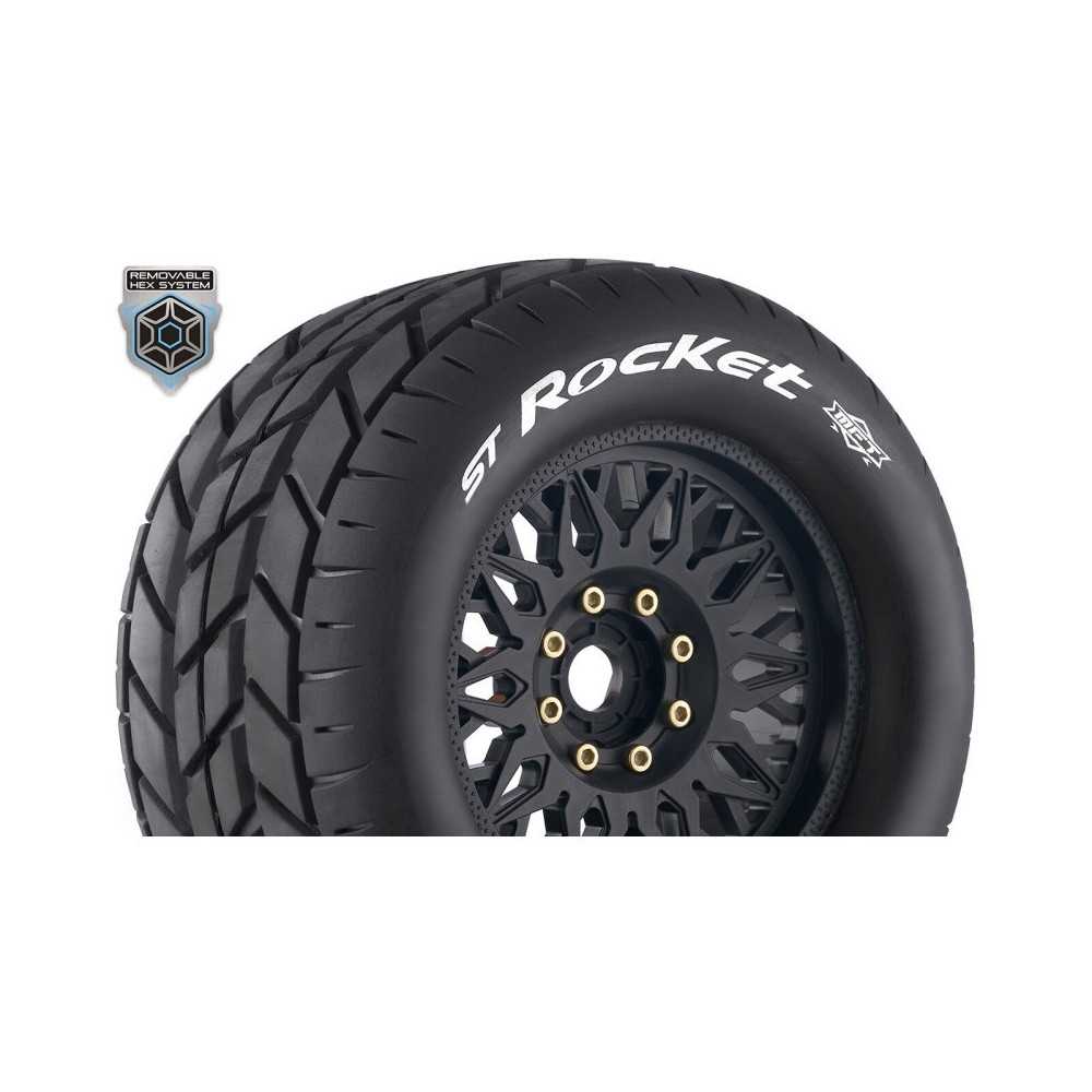 Louise RC MFT ST-ROCKET 1-8 Stadium Truck Tire Set Mounted Sport LR-T3324X