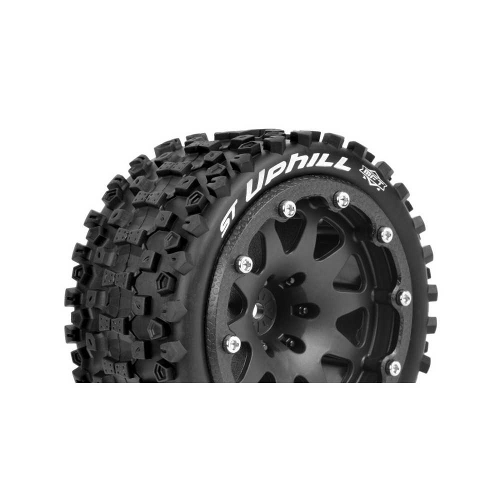 Louise RC MFT ST-UPHILL 1-10 Monster Truck Tire Set Mounted Sport Black 2.8 Bead-Lock Wheels 1/2 LR-T3313SBH Louise RC MFT ST-UPHILL 1-10 Monster Truck Tire Set Mounted Sport Black 2.8 Bead-Lock Wheels 1/2 LR-T3313SBH