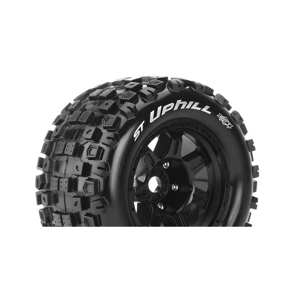 Louise RC MFT ST-UPHILL 1-8 Stadium Truck Tire Set Mounted Sport Black 3.8 Bead Style Wheels 0 LR-T3326B Louise RC MFT ST-UPHILL 1-8 Stadium Truck Tire Set Mounted Sport Black 3.8 Bead Style Wheels 0 LR-T3326B
