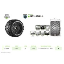 Louise RC MFT ST-UPHILL 1-8 Stadium Truck Tire Set Mounted Sport LR-T3326X