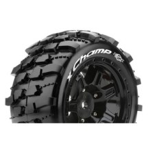 Louise RC MFT X-CHAMP ARRMA Kraton 8S Mounted Sport Black wheels Hex 24mm LR-T3349BM