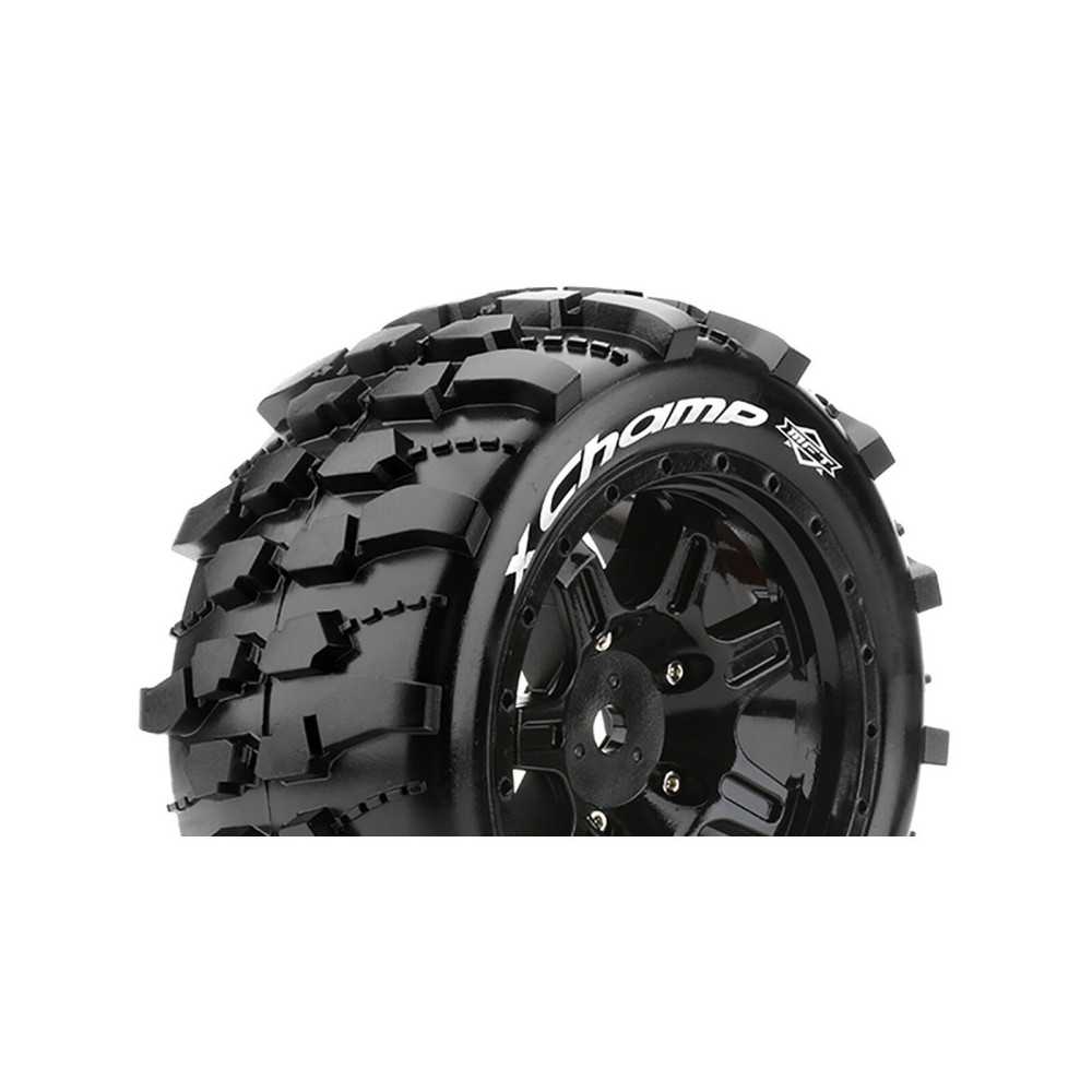 Louise RC MFT X-CHAMP ARRMA Kraton 8S Mounted Sport Black wheels Hex 24mm LR-T3349BM Louise RC MFT X-CHAMP ARRMA Kraton 8S Mounted Sport Black wheels Hex 24mm LR-T3349BM