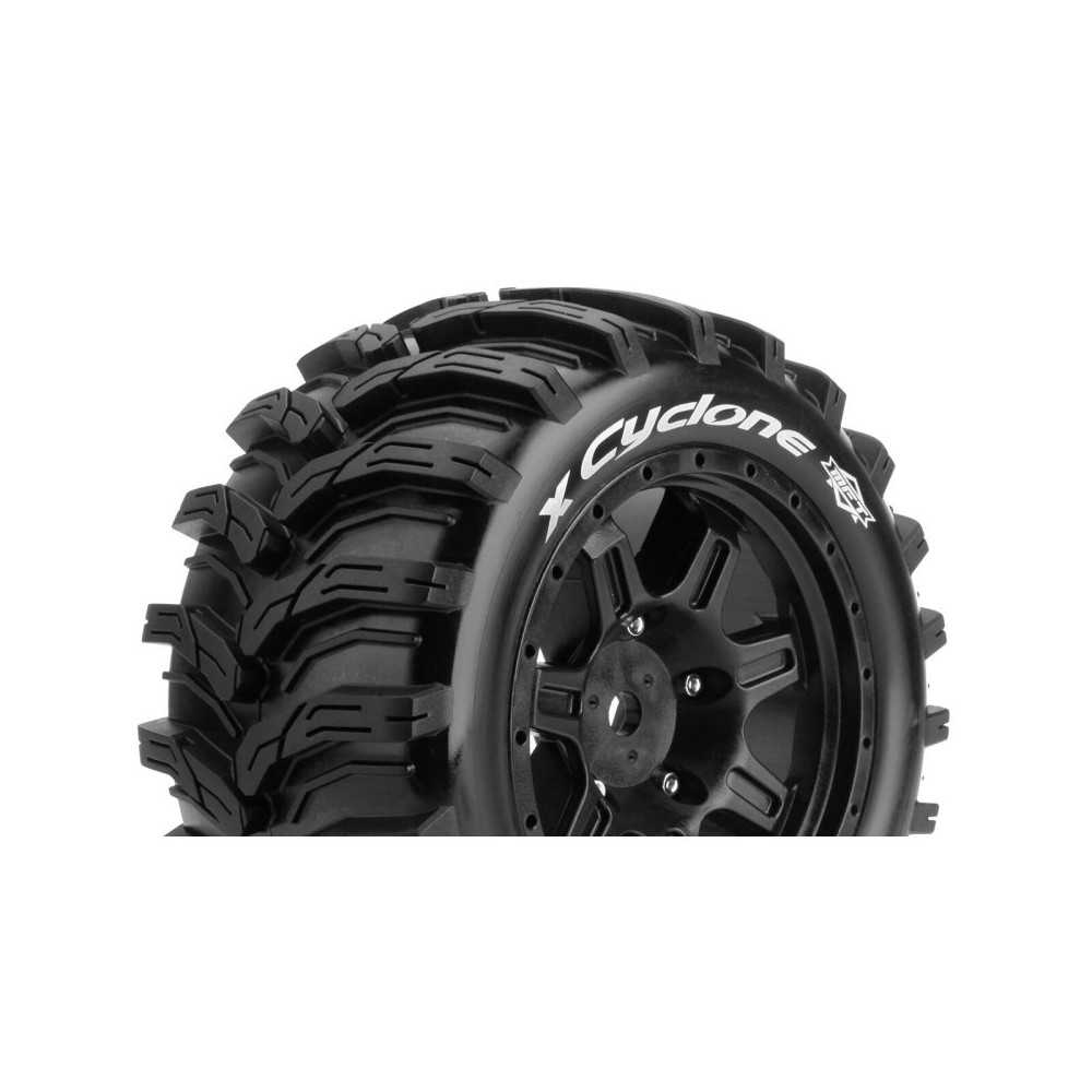 Louise RC MFT X-CYCLONE KRATON 8S Serie Tire Set Mounted Sport Black Wheels Hex 24mm LR-T3298BM Louise RC MFT X-CYCLONE KRATON 8S Serie Tire Set Mounted Sport Black Wheels Hex 24mm LR-T3298BM