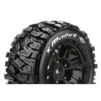 Louise RC MFT X-MALLET Tire Set for X-Maxx Mounted Sport Black wheels Hex 24mm LR-T3350B