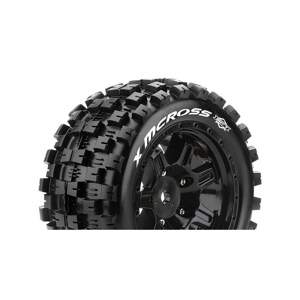 Louise RC MFT X-MCROSS Tire Set for X-Maxx Mounted Sport Black wheels Hex 24mm LR-T3352B Louise RC MFT X-MCROSS Tire Set for X-Maxx Mounted Sport Black wheels Hex 24mm LR-T3352B