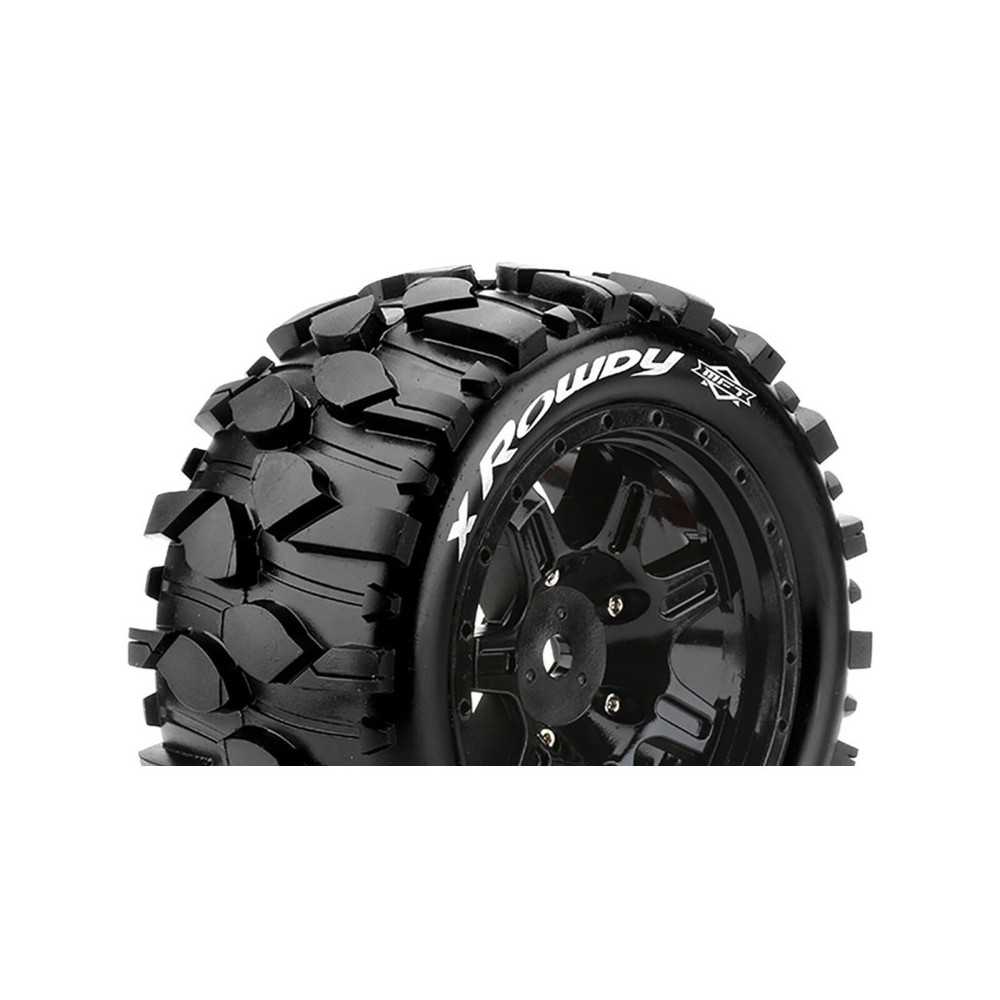 Louise RC MFT X-ROWDY ARRMA Kraton 8S Mounted Sport Black wheels Hex 24mm LR-T3351BM Louise RC MFT X-ROWDY ARRMA Kraton 8S Mounted Sport Black wheels Hex 24mm LR-T3351BM