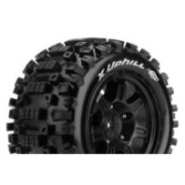 Louise RC MFT X-UPHILL KRATON 8S Serie Tire Set Mounted Sport Black Wheels Hex 24mm LR-T3297BM
