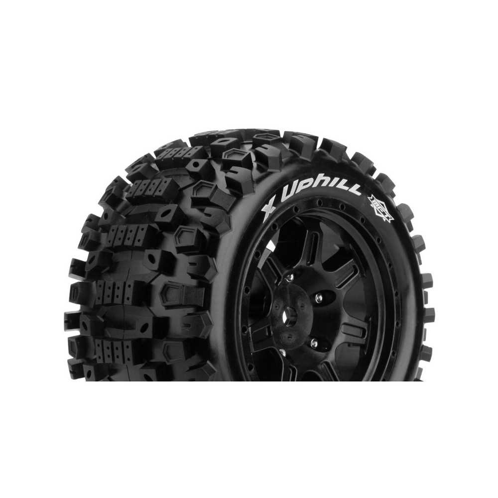 Louise RC MFT X-UPHILL Tire Set for X-Maxx Mounted Sport Black Wheels Hex 24mm LR-T3297B Louise RC MFT X-UPHILL Tire Set for X-Maxx Mounted Sport Black Wheels Hex 24mm LR-T3297B