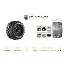 Neumáticos MT-Cyclone Sport 1/10 montados | Louise RC