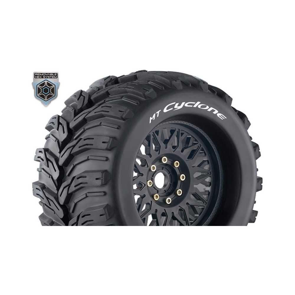 Louise RC MT-CYCLONE 1-8 Monster Truck Tire Set Mounted Sport LR-T3220X