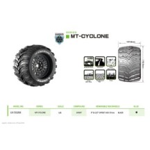 Louise RC MT-CYCLONE 1-8 Monster Truck Tire Set Mounted Sport LR-T3220X