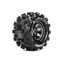 MT-Mcross 1/10 llantas cromo negro | Louise RC LR-T3274SBCM