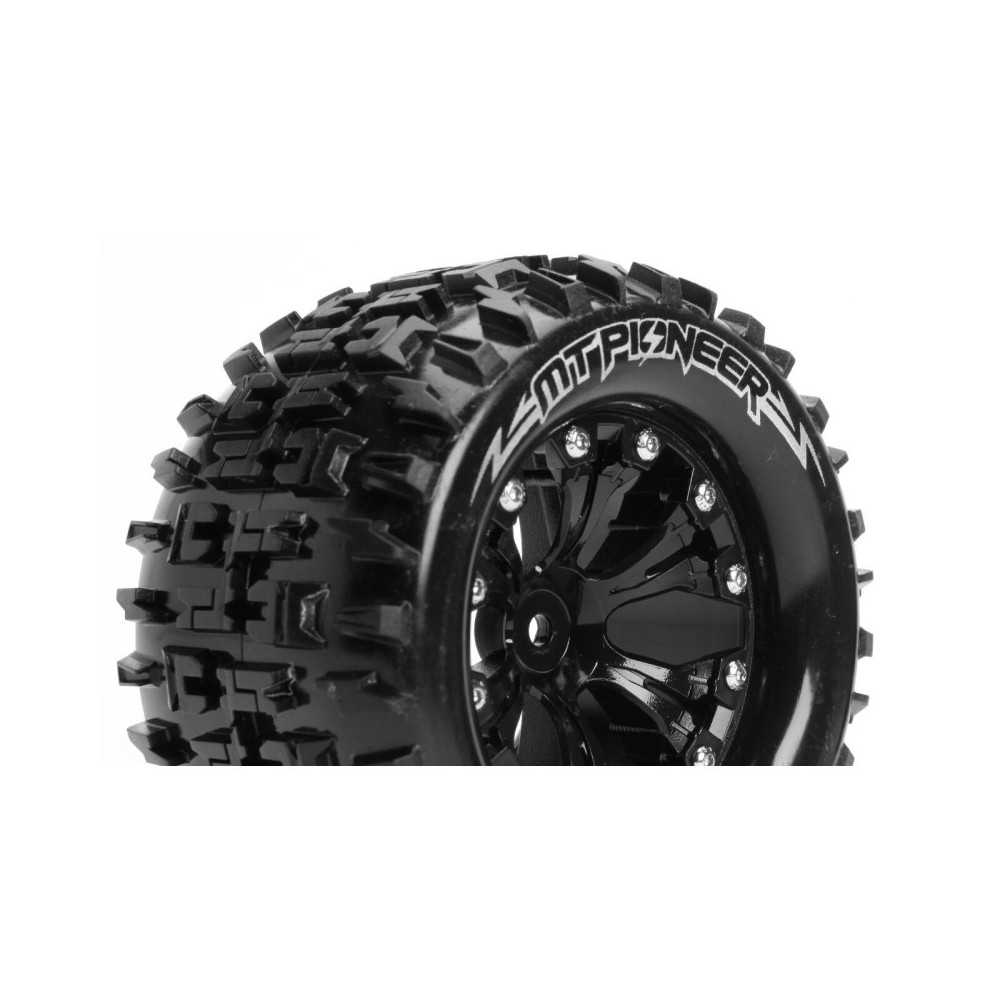 Louise RC MT-PIONEER 1-10 Monster Truck Tire Set Mounted Sport Black 2.8 Wheels 0-Offset Hex 12mm LR-T3202SB Louise RC MT-PIONEER 1-10 Monster Truck Tire Set Mounted Sport Black 2.8 Wheels 0-Offset Hex 12mm LR-T3202SB