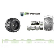 Louise RC MT-PIONEER 1-8 Monster Truck Tire Set Mounted Sport LR-T3218X