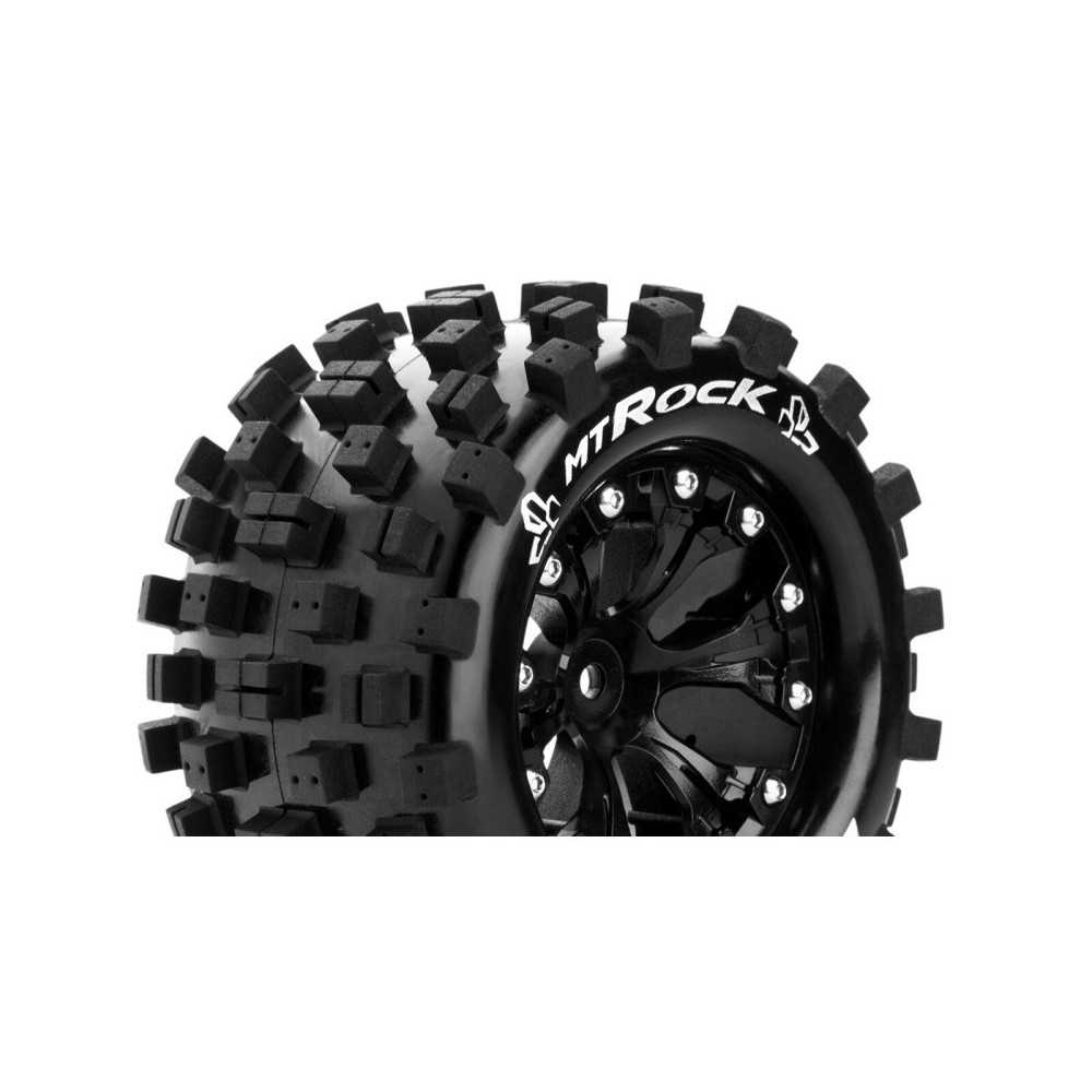 Louise RC MT-ROCK 1-10 Monster Truck Tire Set Mounted Sport Black 2.8 Wheels 0-Offset 12mm LR-T3275SB Louise RC MT-ROCK 1-10 Monster Truck Tire Set Mounted Sport Black 2.8 Wheels 0-Offset 12mm LR-T3275SB