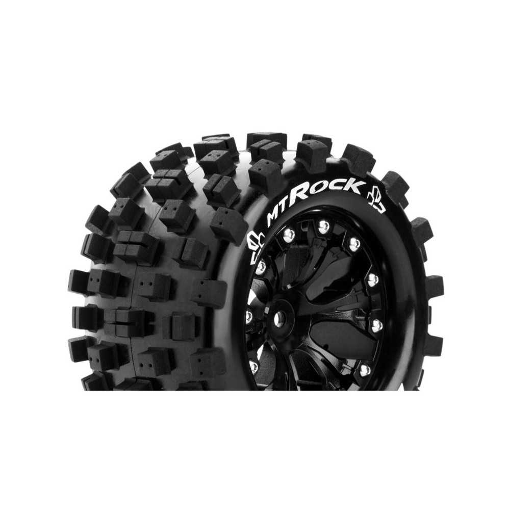 Louise RC MT-ROCK 1-10 Monster Truck Tire Set Mounted Sport Black 2.8 Wheels Hex 14mm LR-T3275SBM Louise RC MT-ROCK 1-10 Monster Truck Tire Set Mounted Sport Black 2.8 Wheels Hex 14mm LR-T3275SBM