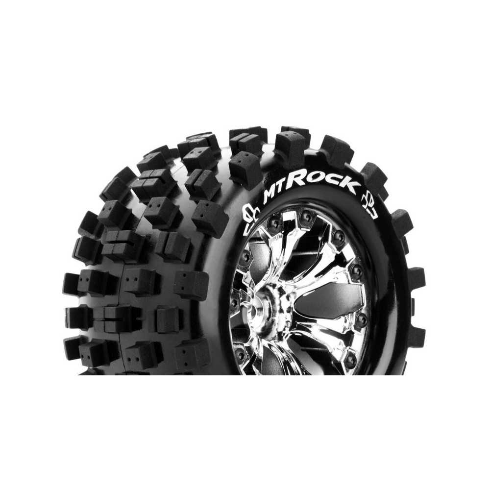Louise RC MT-ROCK 1-10 Monster Truck Tire Set Mounted Sport Chrome 2.8 Wheels 1/2-Offset Hex 12mm LR-T3275SCH Louise RC MT-ROCK 1-10 Monster Truck Tire Set Mounted Sport Chrome 2.8 Wheels 1/2-Offset Hex 12mm LR-T3275SCH