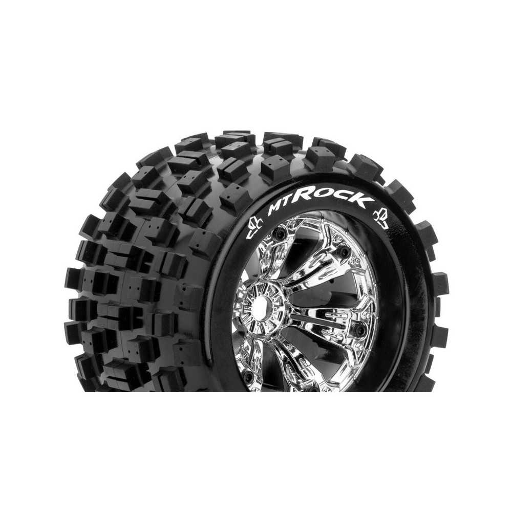 Louise RC MT-ROCK 1-8 Monster Truck Tire Set Mounted Sport Felgen 3.8 Chrom 0-Offset Hex 17mm LR-T3277C Louise RC MT-ROCK 1-8 Monster Truck Tire Set Mounted Sport Felgen 3.8 Chrom 0-Offset Hex 17mm LR-T3277C