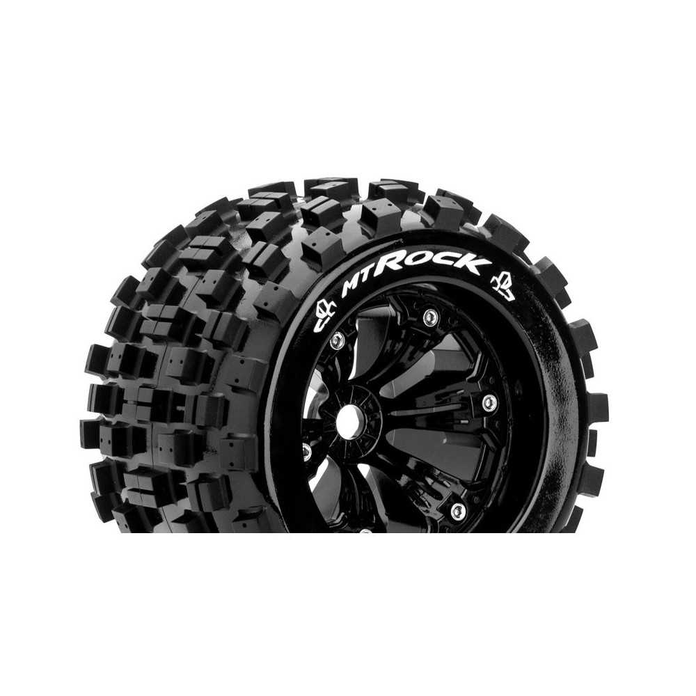 Louise RC MT-ROCK 1-8 Monster Truck Tire Set Mounted Sport Felgen 3.8 Schwarz 0-Offset Hex 17mm LR-T3277B Louise RC MT-ROCK 1-8 Monster Truck Tire Set Mounted Sport Felgen 3.8 Schwarz 0-Offset Hex 17mm LR-T3277B