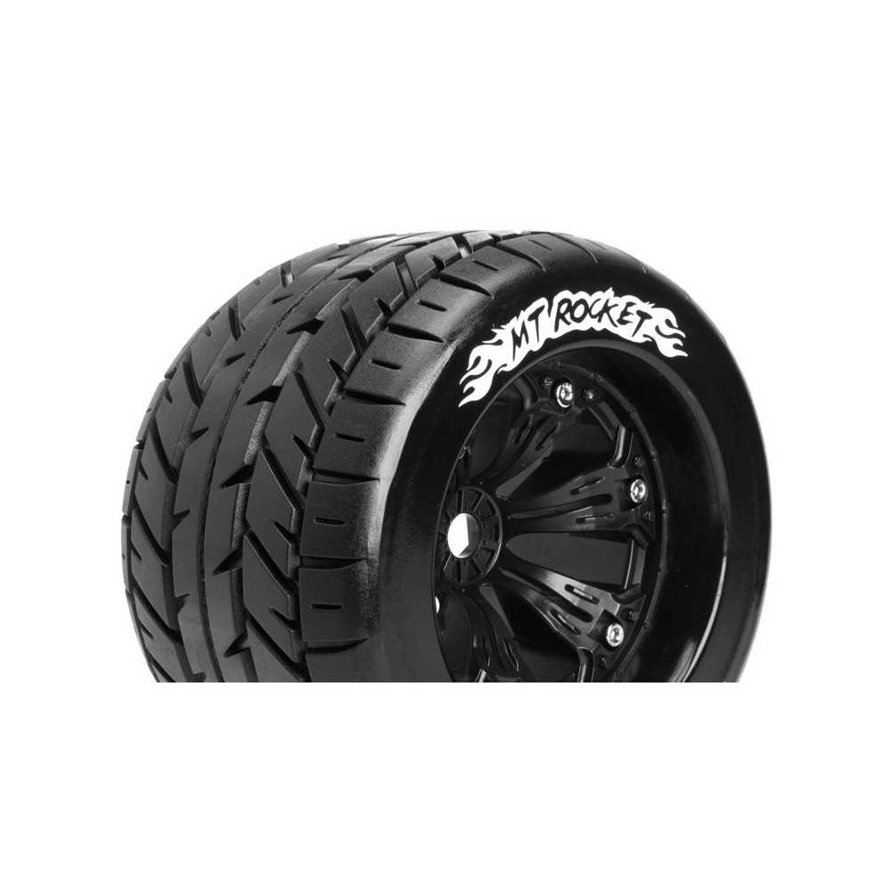 Louise RC MT-ROCKET 1-8 Monster Truck Tire Set Mounted Sport Felgen 3.8 Schwarz 0-Offset Hex 17mm LR-T3217B Louise RC MT-ROCKET 1-8 Monster Truck Tire Set Mounted Sport Felgen 3.8 Schwarz 0-Offset Hex 17mm LR-T3217B
