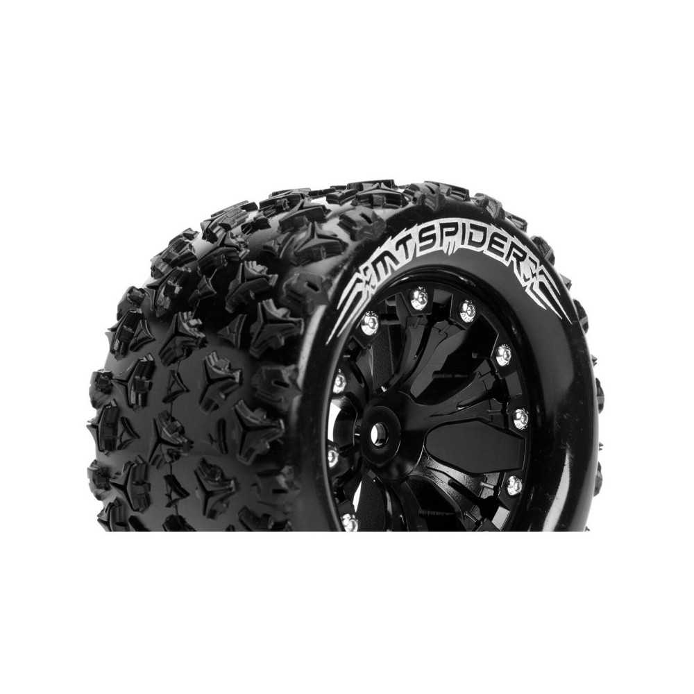 Louise RC MT-SPIDER 1-10 Monster Truck Tire Set Mounted Sport Black 2.8 Wheels Hex 14mm LR-T3203SBM Louise RC MT-SPIDER 1-10 Monster Truck Tire Set Mounted Sport Black 2.8 Wheels Hex 14mm LR-T3203SBM