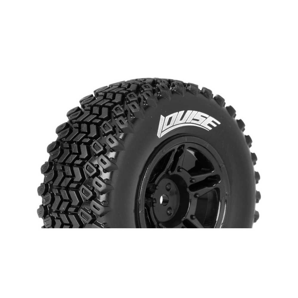 Louise RC SC-HUMMER 1-10 Short Course Tire Set Mounted Soft Black Wheels Hex 12mm LR-T3224SBTR Louise RC SC-HUMMER 1-10 Short Course Tire Set Mounted Soft Black Wheels Hex 12mm LR-T3224SBTR
