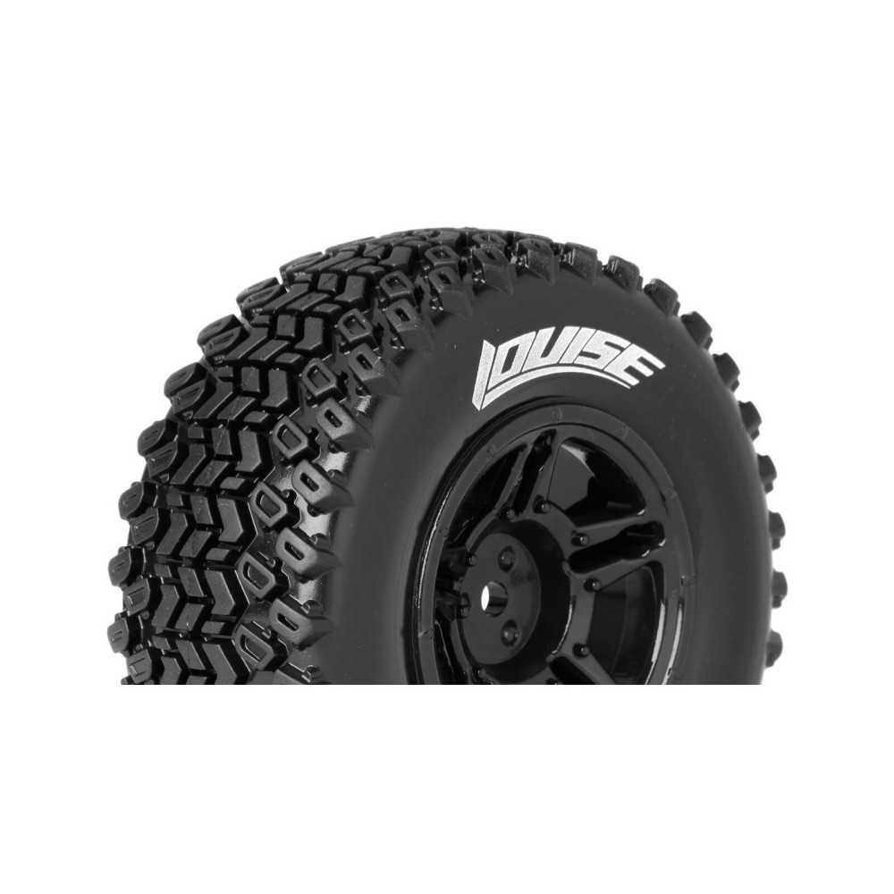 Louise RC SC-HUMMER 1-10 Short Course Tire Set Mounted Soft Black Wheels Losi TEN-SCTE 4X4 LR-T3224SBLA Louise RC SC-HUMMER 1-10 Short Course Tire Set Mounted Soft Black Wheels Losi TEN-SCTE 4X4 LR-T3224SBLA