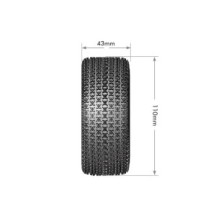 Louise RC SC-MAGLEV 1-10 Short Course Tire Set Mounted Soft Black Wheels Removable 1 LR-T3145SB