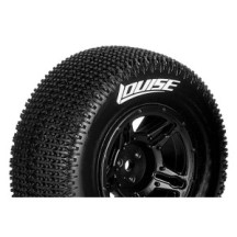 Louise RC SC-MAGLEV 1-10 Short Course Tire Set Mounted Super Soft Black Wheels Hex 12mm LR-T3145VBTF