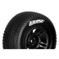 Louise RC SC-MAGLEV 1-10 Short Course Tire Set Mounted Super Soft Black Wheels Hex 12mm LR-T3145VBTF