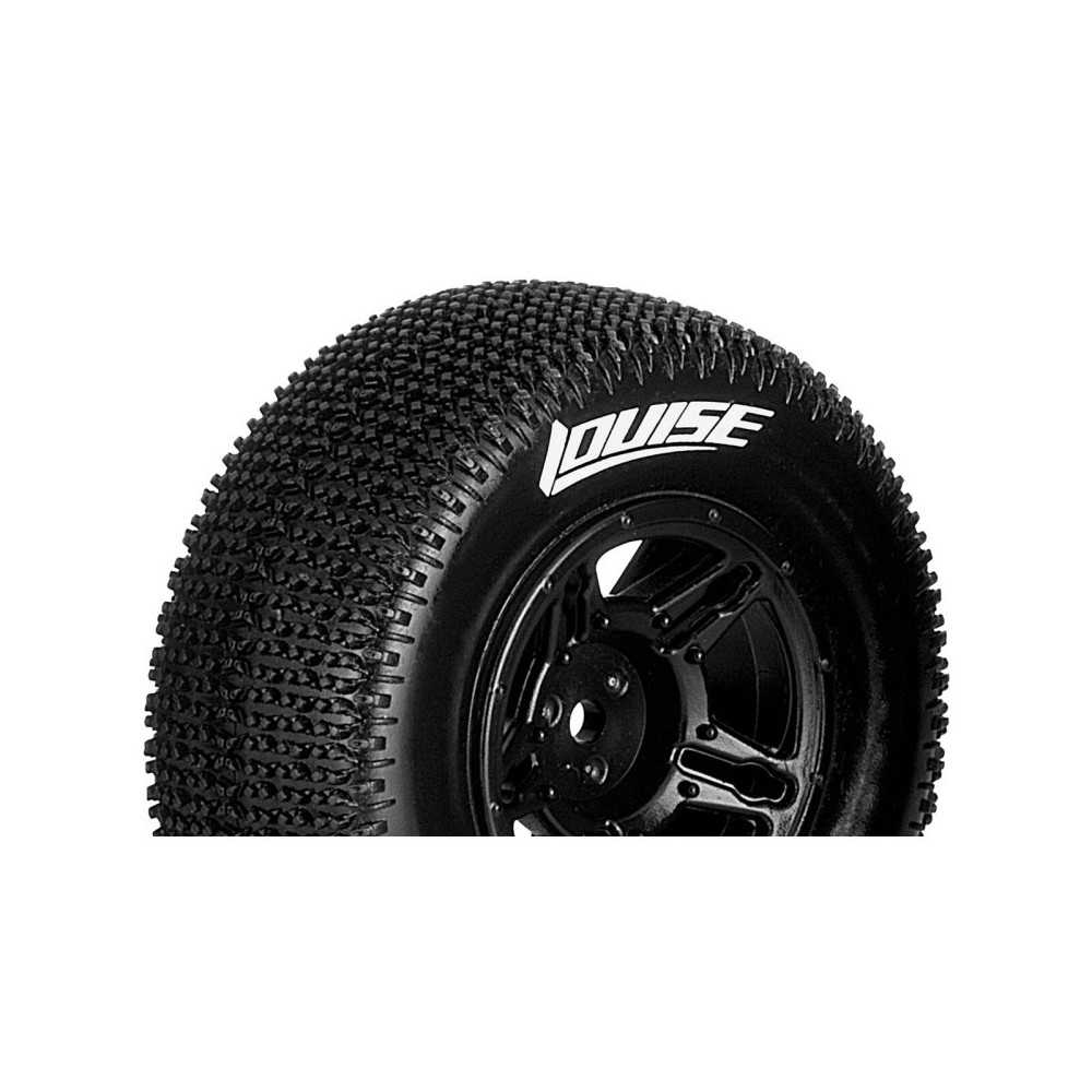 Louise RC SC-MAGLEV 1-10 Short Course Tire Set Mounted Super Soft Black Wheels Losi TEN-SCTE 4X4 LR-T3145VBLA Louise RC SC-MAGLEV 1-10 Short Course Tire Set Mounted Super Soft Black Wheels Losi TEN-SCTE 4X4 LR-T3145VBLA