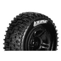 Louise RC SC-PIONEER 1-10 Short Course Tire Set Mounted Soft Black Wheels Hex 12mm LR-T3148SBTR
