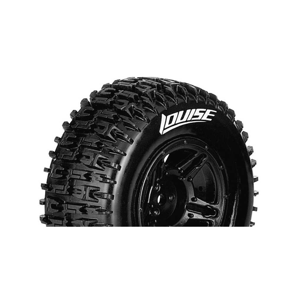 Louise RC SC-PIONEER 1-10 Short Course Tire Set Mounted Soft Black Wheels Losi TEN-SCTE 4X4 LR-T3148SBLA Louise RC SC-PIONEER 1-10 Short Course Tire Set Mounted Soft Black Wheels Losi TEN-SCTE 4X4 LR-T3148SBLA