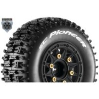 Louise RC SC-PIONEER 1-10 Short Course Tire Set Mounted Soft Black Wheels Removable 1 LR-T3148SB