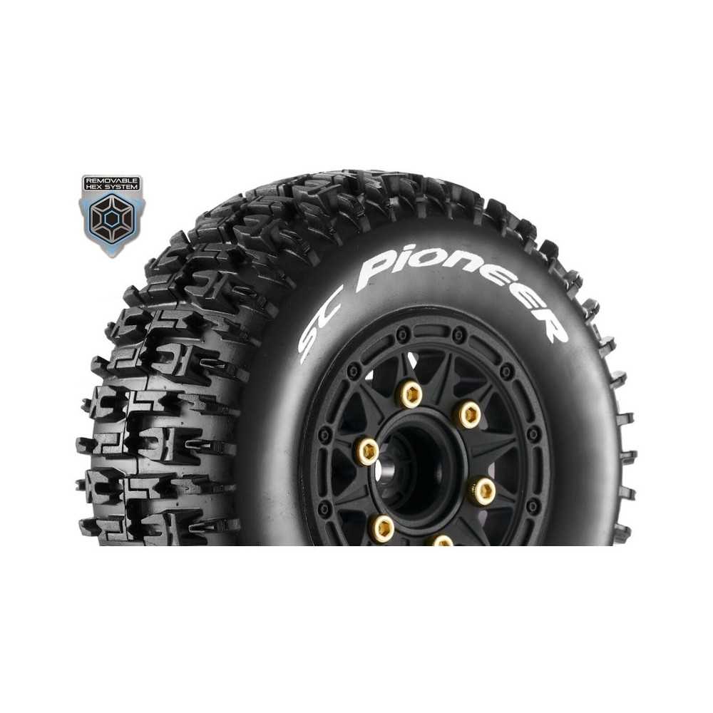 Louise RC SC-PIONEER 1-10 Short Course Tire Set Mounted Soft Black Wheels Removable 1 LR-T3148SB Louise RC SC-PIONEER 1-10 Short Course Tire Set Mounted Soft Black Wheels Removable 1 LR-T3148SB